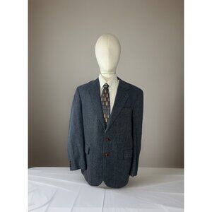 Warren Scott Grayish blue Wool 2 Button Jacket Men’s 39 R Single Vent Blazer